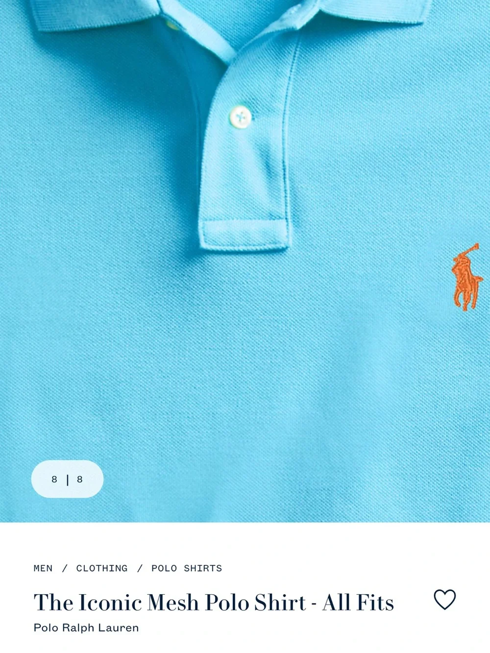 Polo by Ralph Lauren Men’s Polo Shirt in Bright Turquoise - Classic Fit - Sz SP